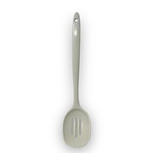 Melamine Ware White Slotted Spoon Vintage Kitchen Utensil Made In Taiwan Used